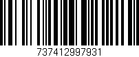 Código de barras (EAN, GTIN, SKU, ISBN): '737412997931'