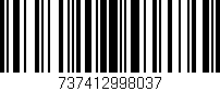 Código de barras (EAN, GTIN, SKU, ISBN): '737412998037'