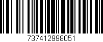 Código de barras (EAN, GTIN, SKU, ISBN): '737412998051'
