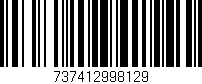 Código de barras (EAN, GTIN, SKU, ISBN): '737412998129'