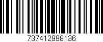 Código de barras (EAN, GTIN, SKU, ISBN): '737412998136'