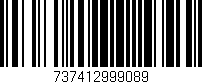 Código de barras (EAN, GTIN, SKU, ISBN): '737412999089'