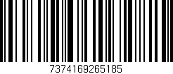 Código de barras (EAN, GTIN, SKU, ISBN): '7374169265185'