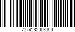 Código de barras (EAN, GTIN, SKU, ISBN): '7374263006998'