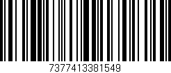 Código de barras (EAN, GTIN, SKU, ISBN): '7377413381549'