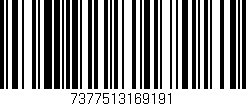 Código de barras (EAN, GTIN, SKU, ISBN): '7377513169191'