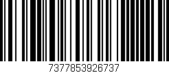 Código de barras (EAN, GTIN, SKU, ISBN): '7377853926737'