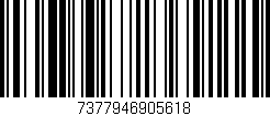 Código de barras (EAN, GTIN, SKU, ISBN): '7377946905618'