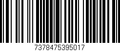 Código de barras (EAN, GTIN, SKU, ISBN): '7378475395017'