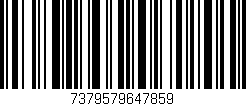 Código de barras (EAN, GTIN, SKU, ISBN): '7379579647859'