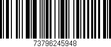 Código de barras (EAN, GTIN, SKU, ISBN): '73796245948'