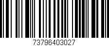 Código de barras (EAN, GTIN, SKU, ISBN): '73796403027'