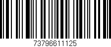 Código de barras (EAN, GTIN, SKU, ISBN): '73796611125'