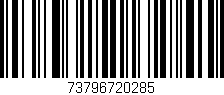 Código de barras (EAN, GTIN, SKU, ISBN): '73796720285'