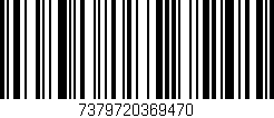 Código de barras (EAN, GTIN, SKU, ISBN): '7379720369470'