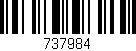 Código de barras (EAN, GTIN, SKU, ISBN): '737984'