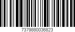 Código de barras (EAN, GTIN, SKU, ISBN): '7379880036823'