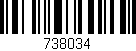 Código de barras (EAN, GTIN, SKU, ISBN): '738034'