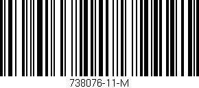 Código de barras (EAN, GTIN, SKU, ISBN): '738076-11-M'