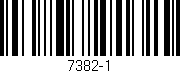 Código de barras (EAN, GTIN, SKU, ISBN): '7382-1'