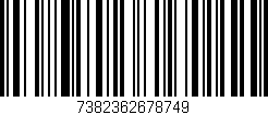 Código de barras (EAN, GTIN, SKU, ISBN): '7382362678749'