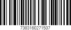 Código de barras (EAN, GTIN, SKU, ISBN): '7383160271507'