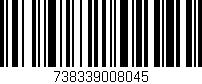 Código de barras (EAN, GTIN, SKU, ISBN): '738339008045'