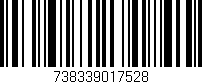 Código de barras (EAN, GTIN, SKU, ISBN): '738339017528'