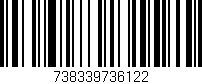 Código de barras (EAN, GTIN, SKU, ISBN): '738339736122'