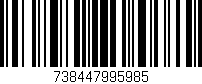Código de barras (EAN, GTIN, SKU, ISBN): '738447995985'