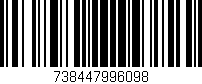 Código de barras (EAN, GTIN, SKU, ISBN): '738447996098'