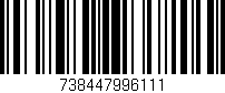 Código de barras (EAN, GTIN, SKU, ISBN): '738447996111'