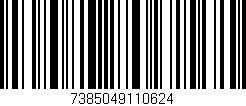 Código de barras (EAN, GTIN, SKU, ISBN): '7385049110624'