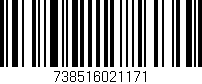 Código de barras (EAN, GTIN, SKU, ISBN): '738516021171'