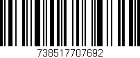 Código de barras (EAN, GTIN, SKU, ISBN): '738517707692'