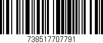 Código de barras (EAN, GTIN, SKU, ISBN): '738517707791'