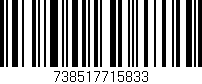 Código de barras (EAN, GTIN, SKU, ISBN): '738517715833'