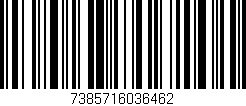 Código de barras (EAN, GTIN, SKU, ISBN): '7385716036462'