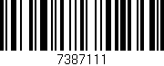 Código de barras (EAN, GTIN, SKU, ISBN): '7387111'
