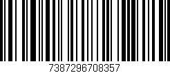 Código de barras (EAN, GTIN, SKU, ISBN): '7387296708357'