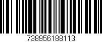 Código de barras (EAN, GTIN, SKU, ISBN): '738956188113'