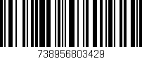 Código de barras (EAN, GTIN, SKU, ISBN): '738956803429'