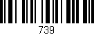 Código de barras (EAN, GTIN, SKU, ISBN): '739'