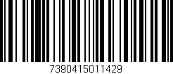 Código de barras (EAN, GTIN, SKU, ISBN): '7390415011429'
