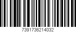 Código de barras (EAN, GTIN, SKU, ISBN): '7391736214032'