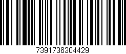 Código de barras (EAN, GTIN, SKU, ISBN): '7391736304429'