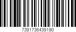 Código de barras (EAN, GTIN, SKU, ISBN): '7391736439190'
