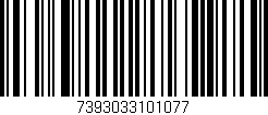 Código de barras (EAN, GTIN, SKU, ISBN): '7393033101077'