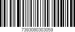 Código de barras (EAN, GTIN, SKU, ISBN): '7393080303059'