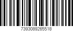 Código de barras (EAN, GTIN, SKU, ISBN): '7393089265518'